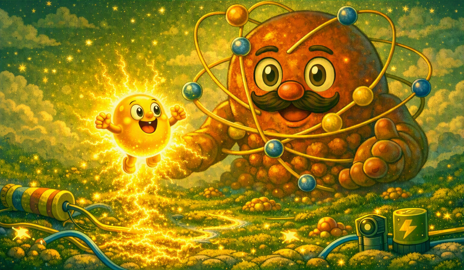 Electronul Liber sare din orbita atomului și pornește în aventură
